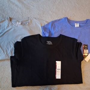 Set of 3 Athletic Works Light Blue T-Shirt